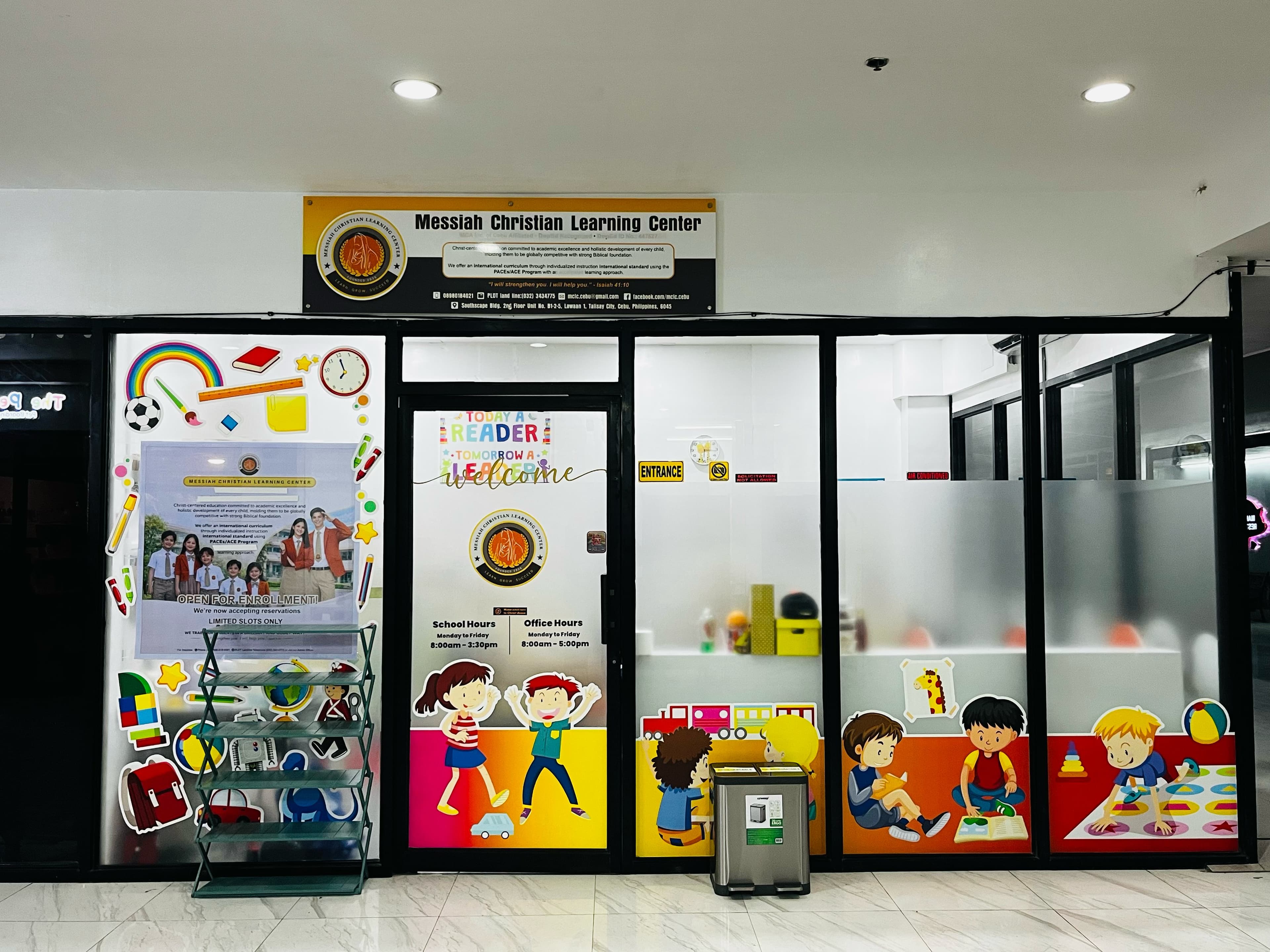 MCLC school storefront and facade in Talisay City, Cebu