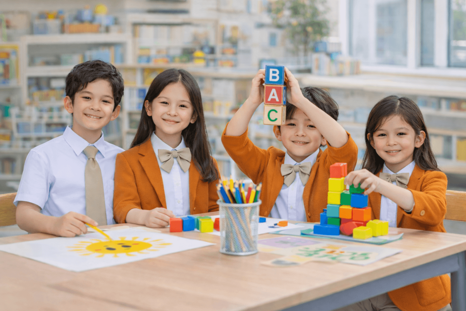 Happy children at Messiah Christian Learning Center
